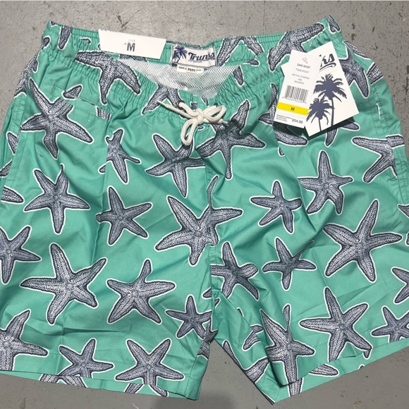 Green Starfish Swim Trunks - Picture 1 of 2
